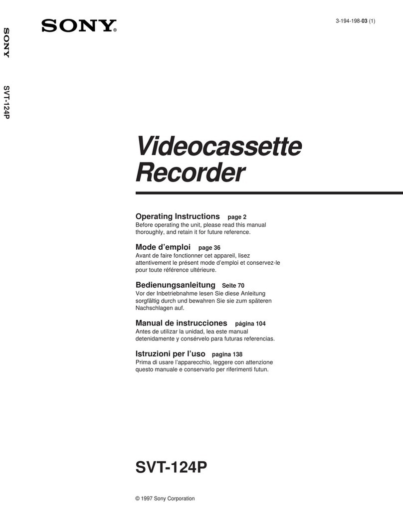 Sony SVT-124P User manual