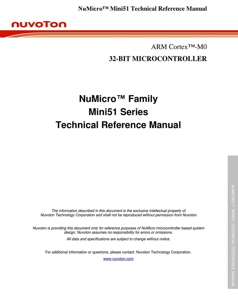 Nuvoton Mini51 Series Product manual
