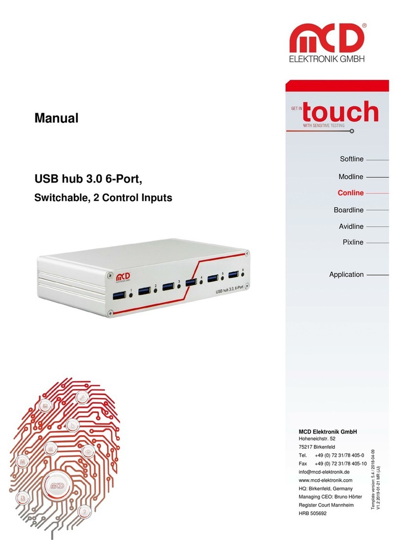 MCD Elektronik 153780 manual
