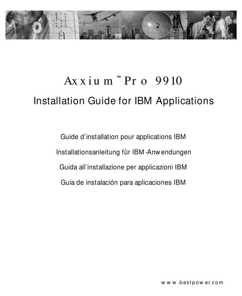 Best Power Axxium Pro 9910 installation guide