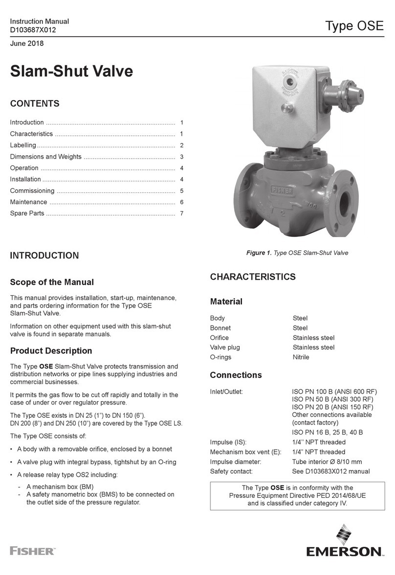 Emerson Fisher OSE instruction manual
