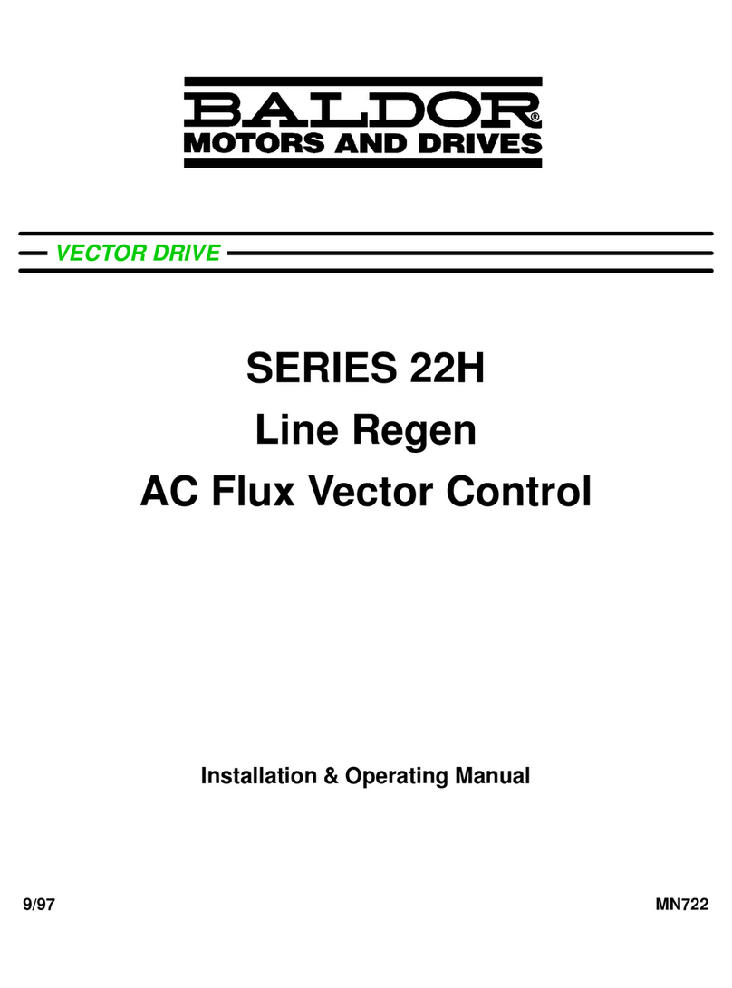Baldor 22H series Installation & operating manual