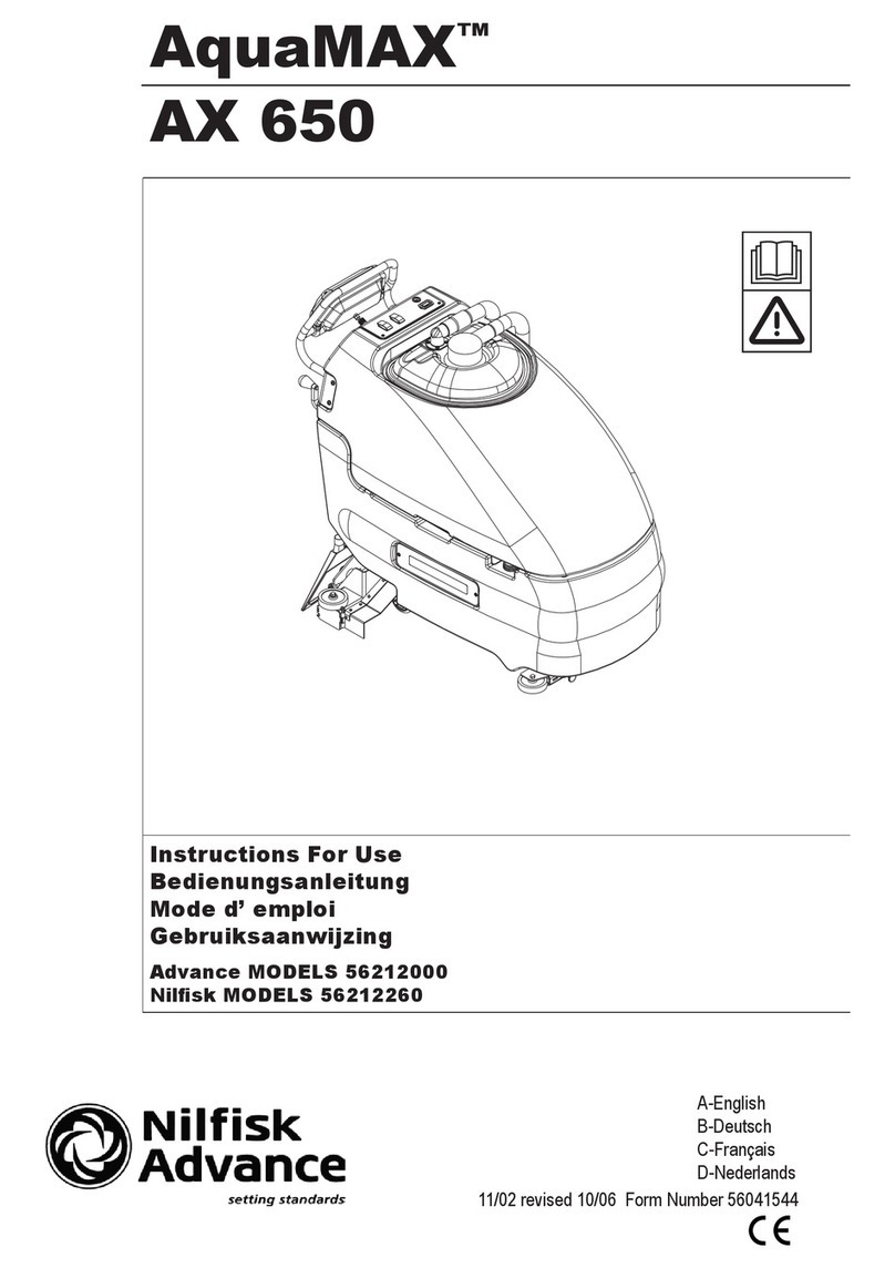 Nilfisk-Advance AQUAMAX AX 650 User manual