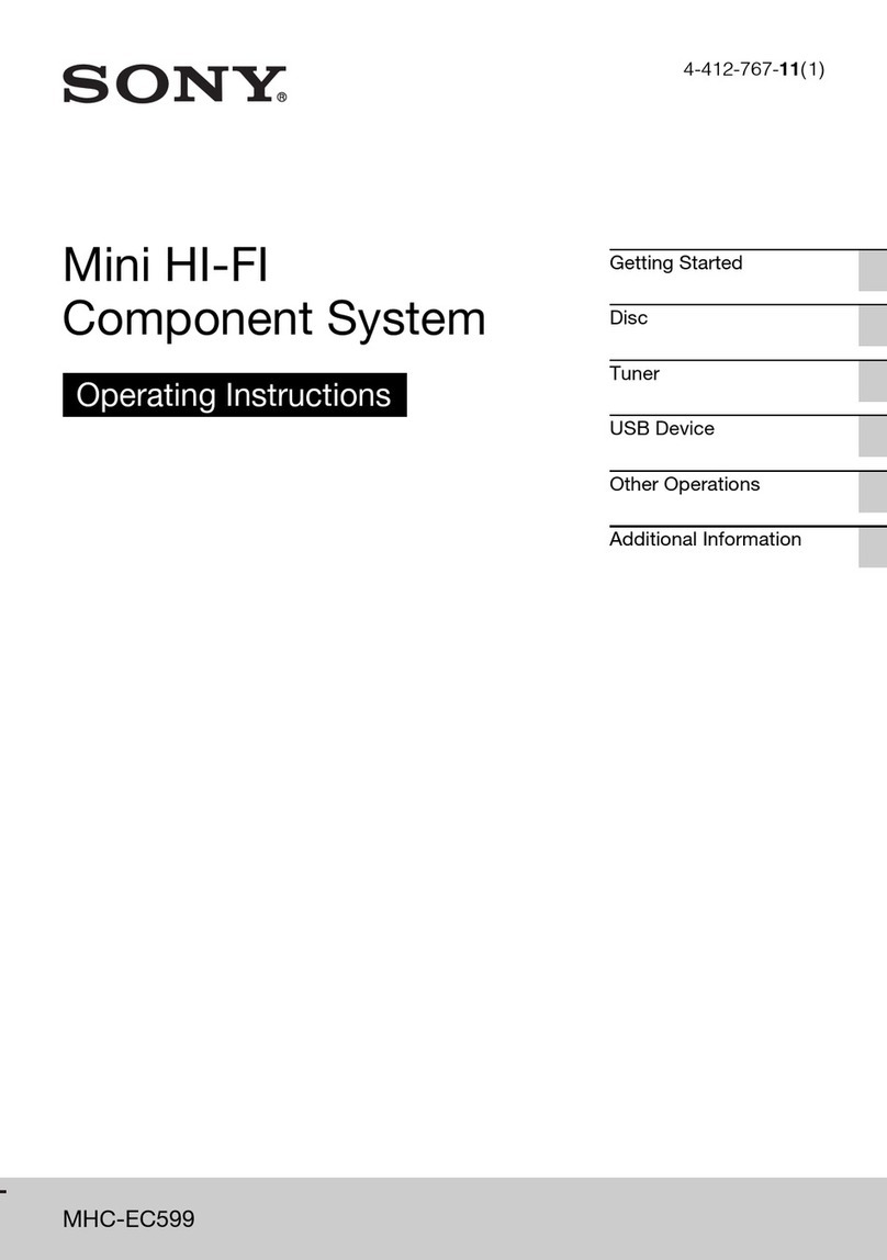 Sony MHC-EC599 User manual