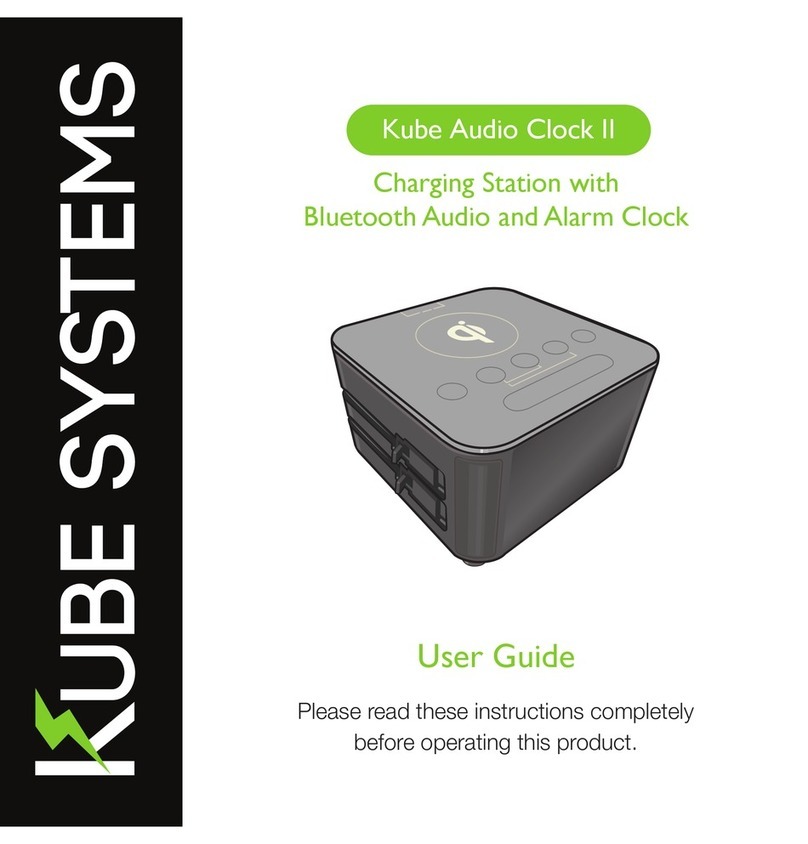 KUBE SYSTEMS Audio Clock II User manual