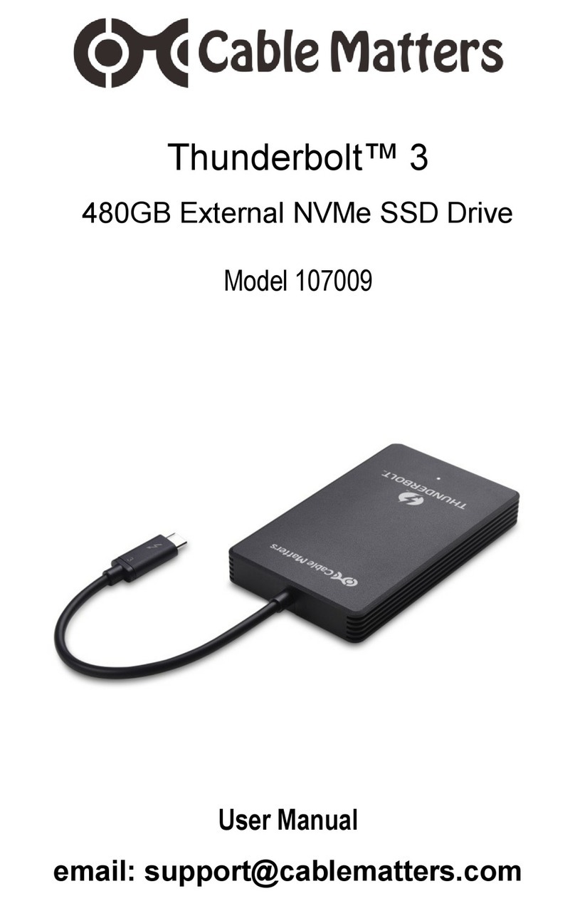 cable matters Thunderbolt 3 user manual cable matters Thunderbolt 3 user manual