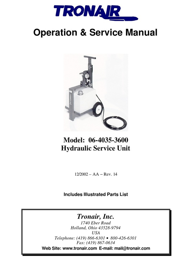 Tronair 06-4035-3600 Operation & service manual