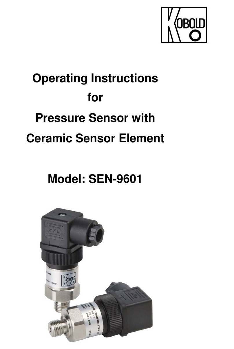 Kobold SEN-9601 operating instructions