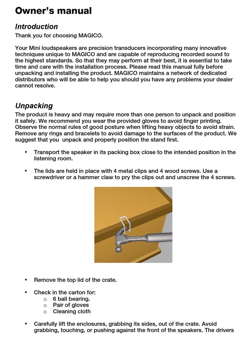 MAGICO Mini User manual