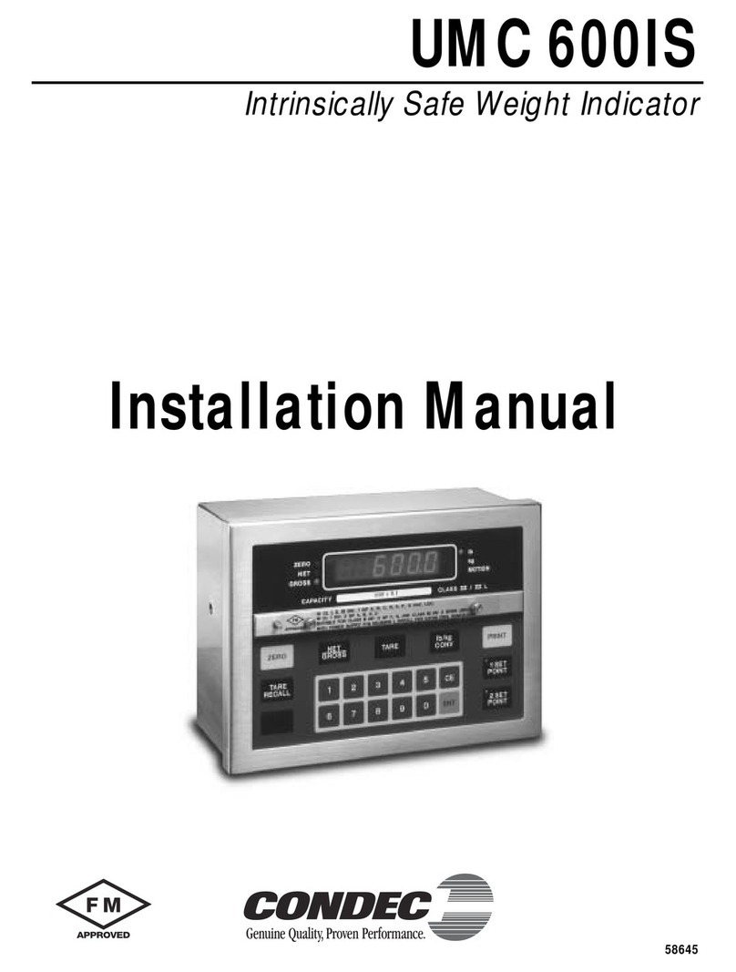 Condec UMC 600IS installation manual