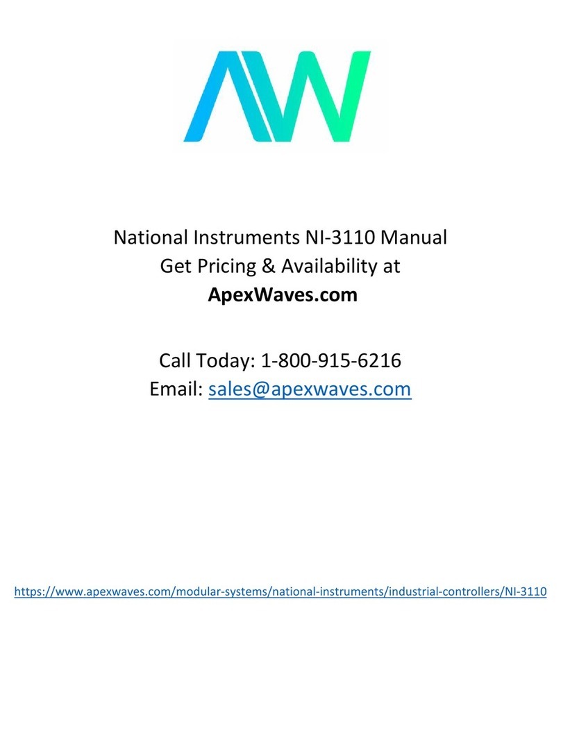 National Instruments 3100 User manual