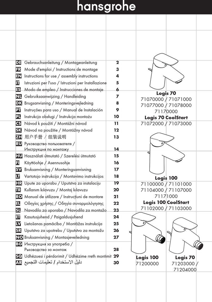 Hans Grohe Logis 70 CoolStart Instructions for use/assembly instructions