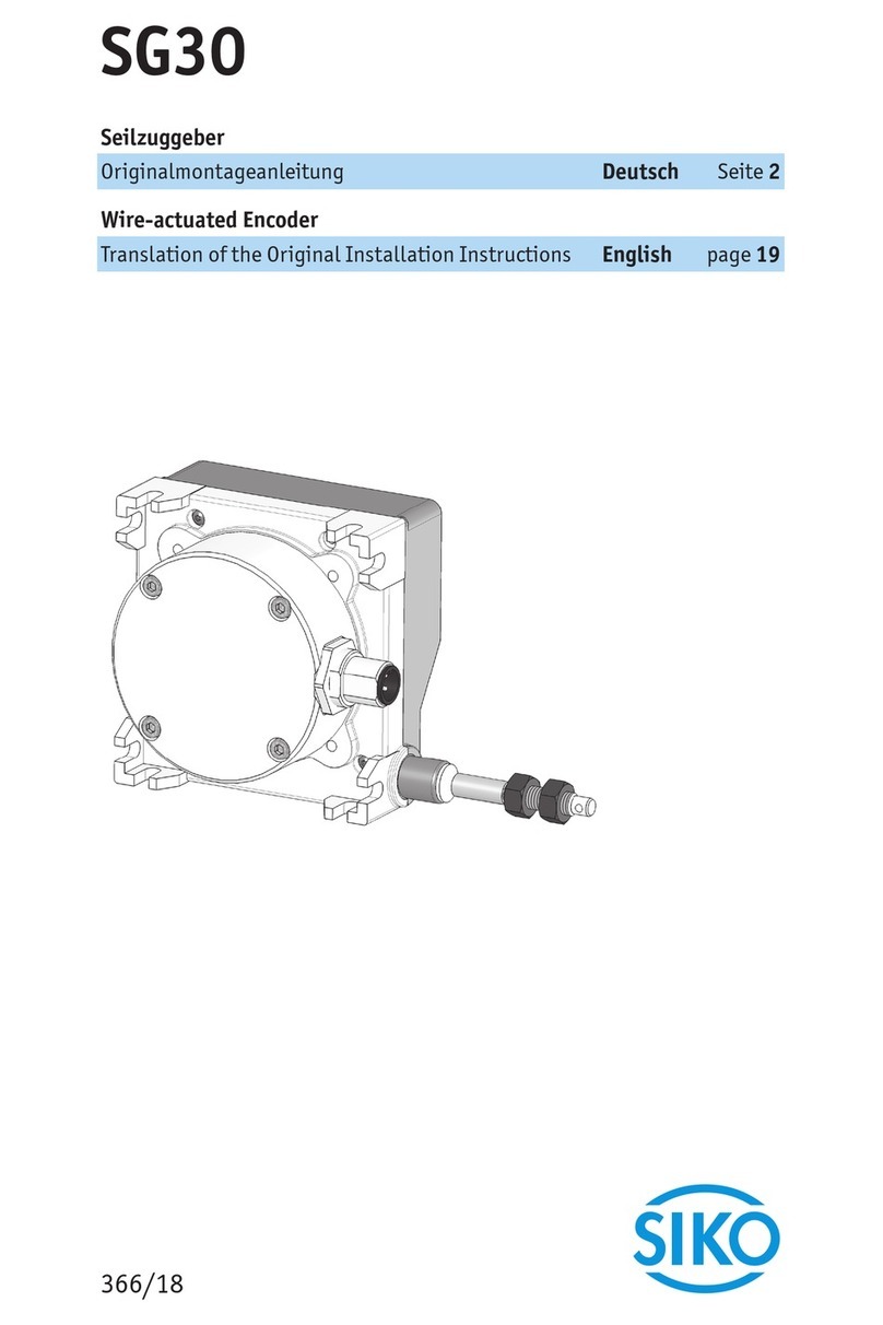 Siko SG30 Translation of the original installation instructions Siko SG30 Translation of the original installation instructions