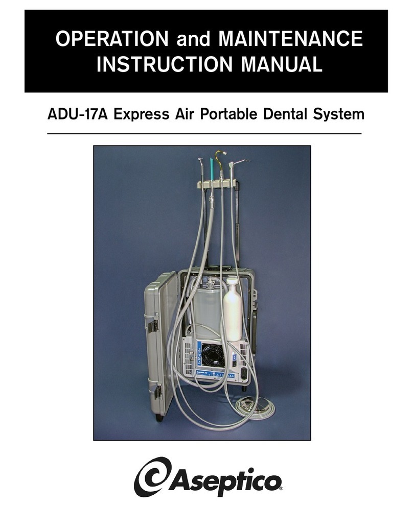 Aseptico ADU-17A Operation and maintenance instruction manual