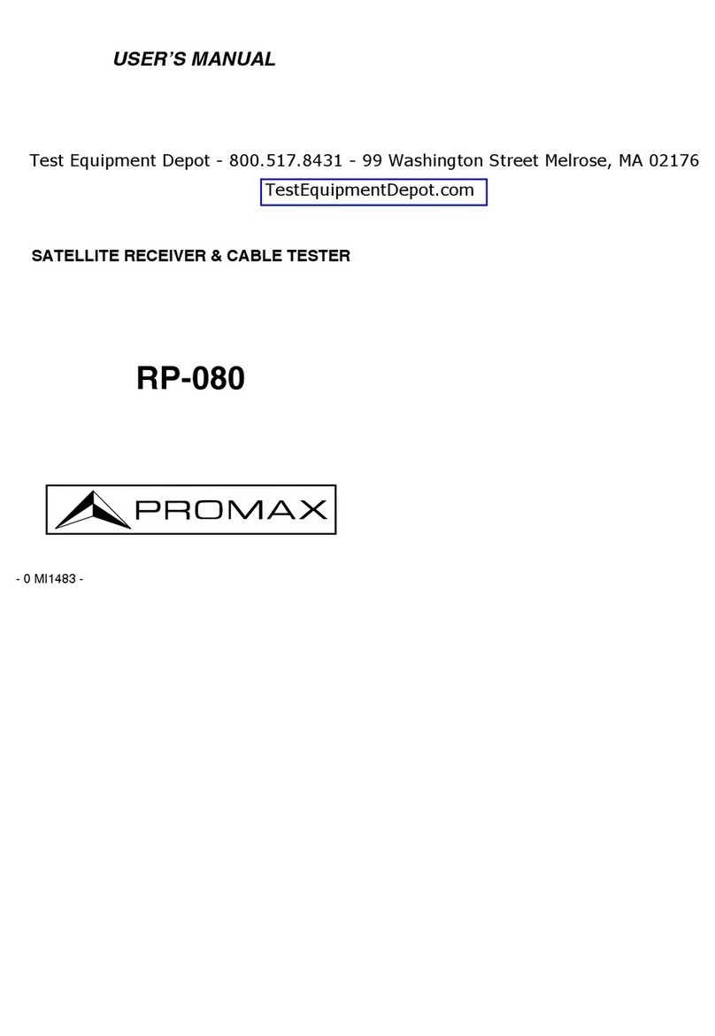 Promax RP-080 user manual