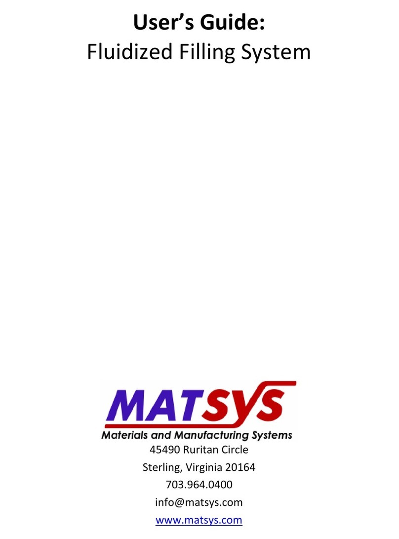 MATSYS Fluidized Filling System user guide