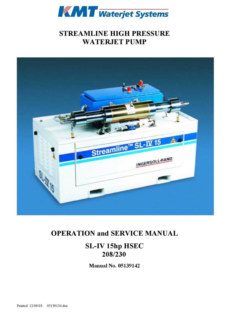 KMT Streamline SL-IV Operation and service manual KMT Streamline SL-IV Operation and service manual