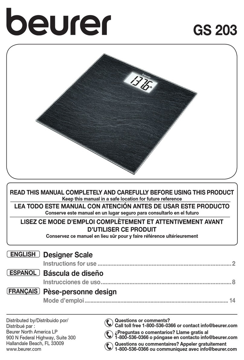 Beurer gs 203 Instructions for use