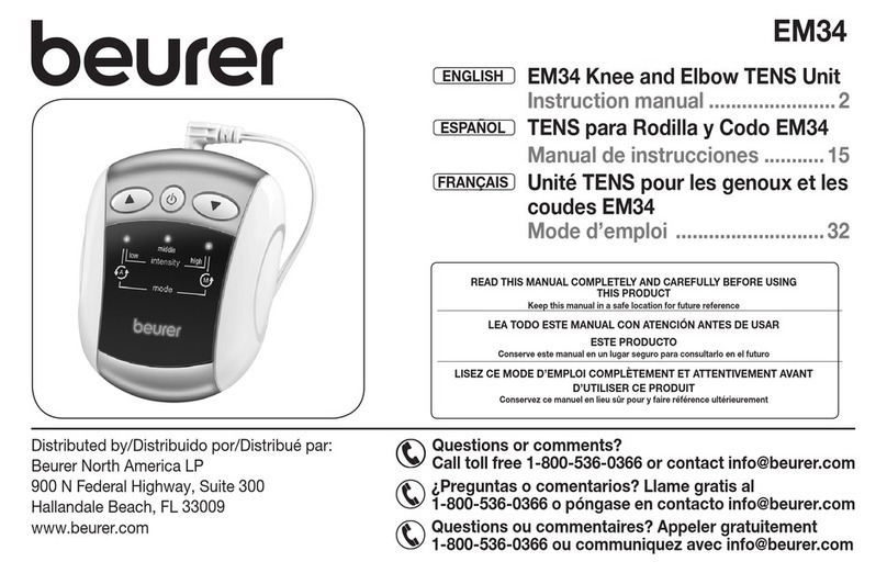 Beurer EM34 instruction manual
