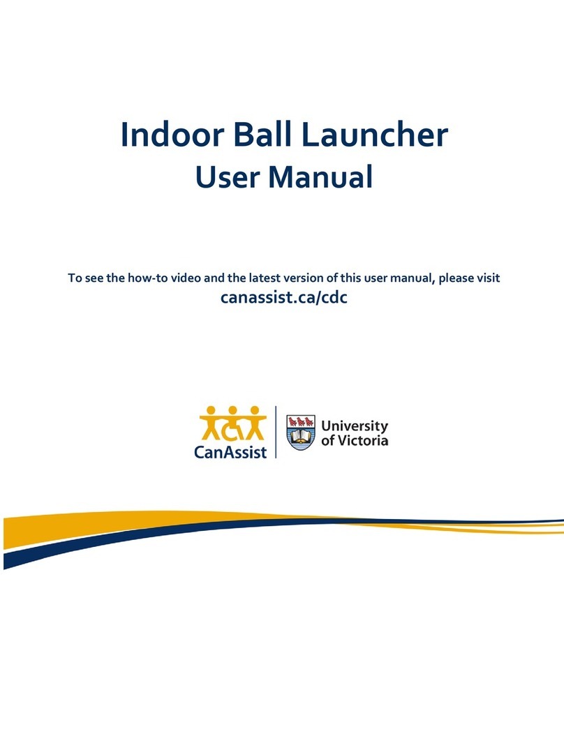 CanAssist Indoor Ball Launcher user manual