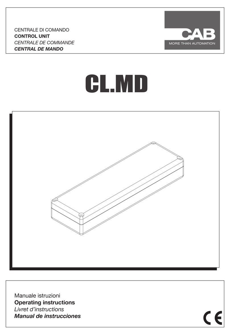 CAB CL.MD User manual