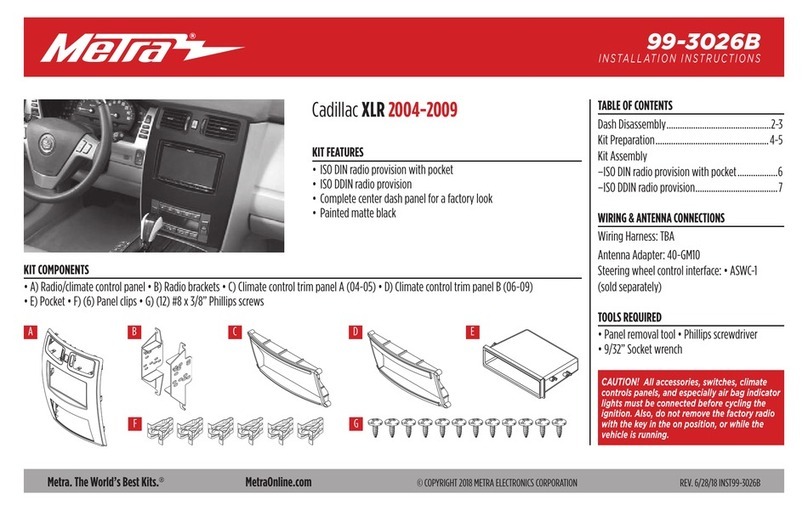 Metra Electronics 99-3026B User manual