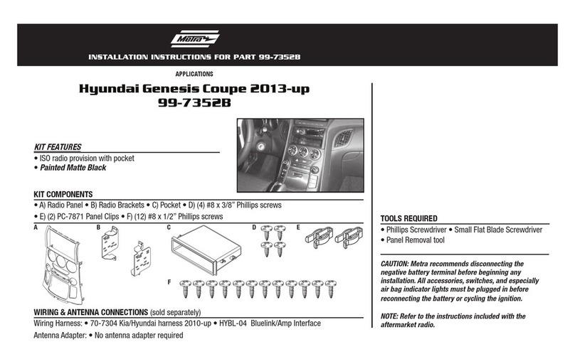 Metra Electronics 99-7352B installation instructions