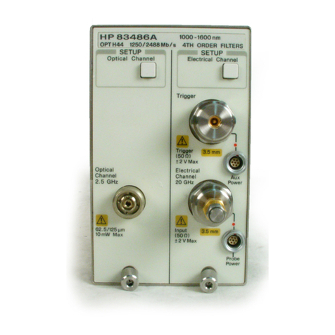 HP 83487A User manual