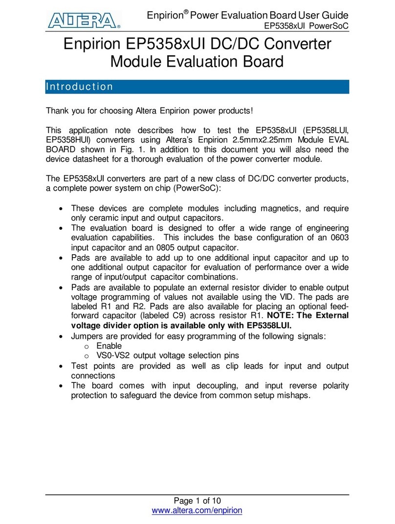 Altera Enpirion EP5358xUI Series User manual