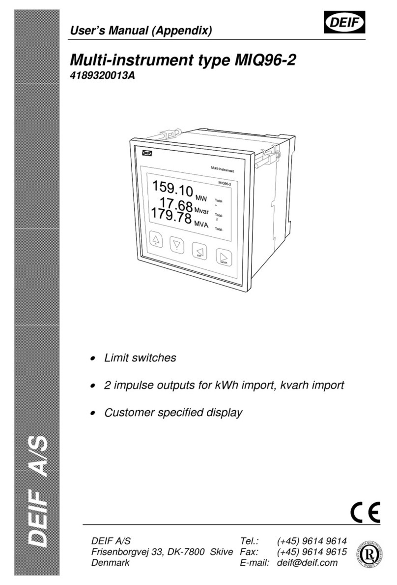 Deif MIQ96-2 user manual
