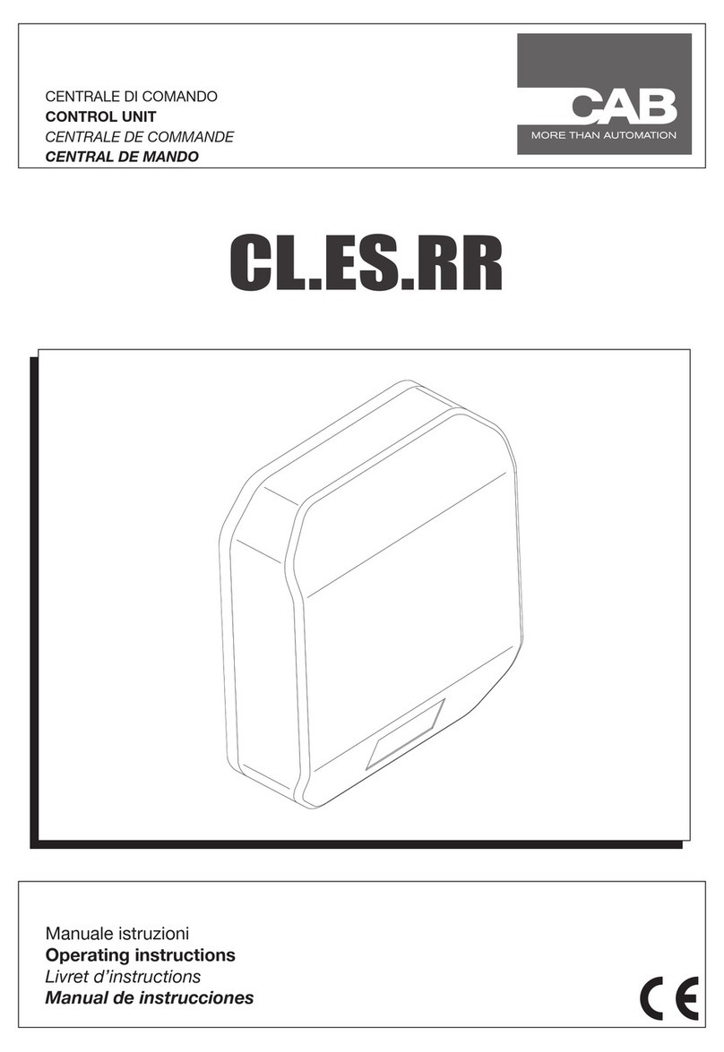CAB CAB CL.ES.RR operating instructions
