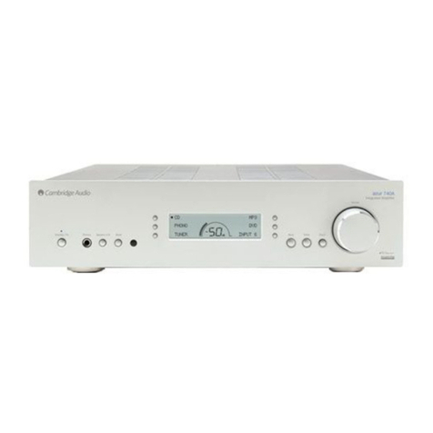 Cambridge Audio Integrated Amplifier Azur 740A Service manual