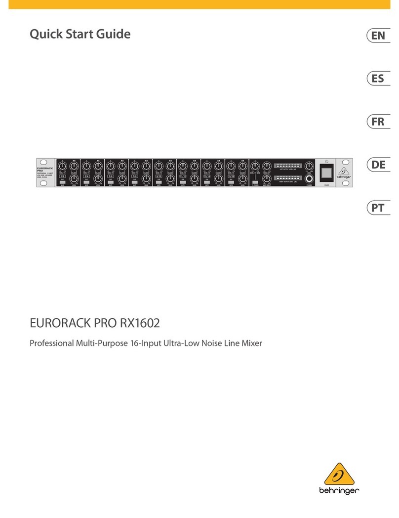 Behringer EURORACK PRO RX1602 User manual
