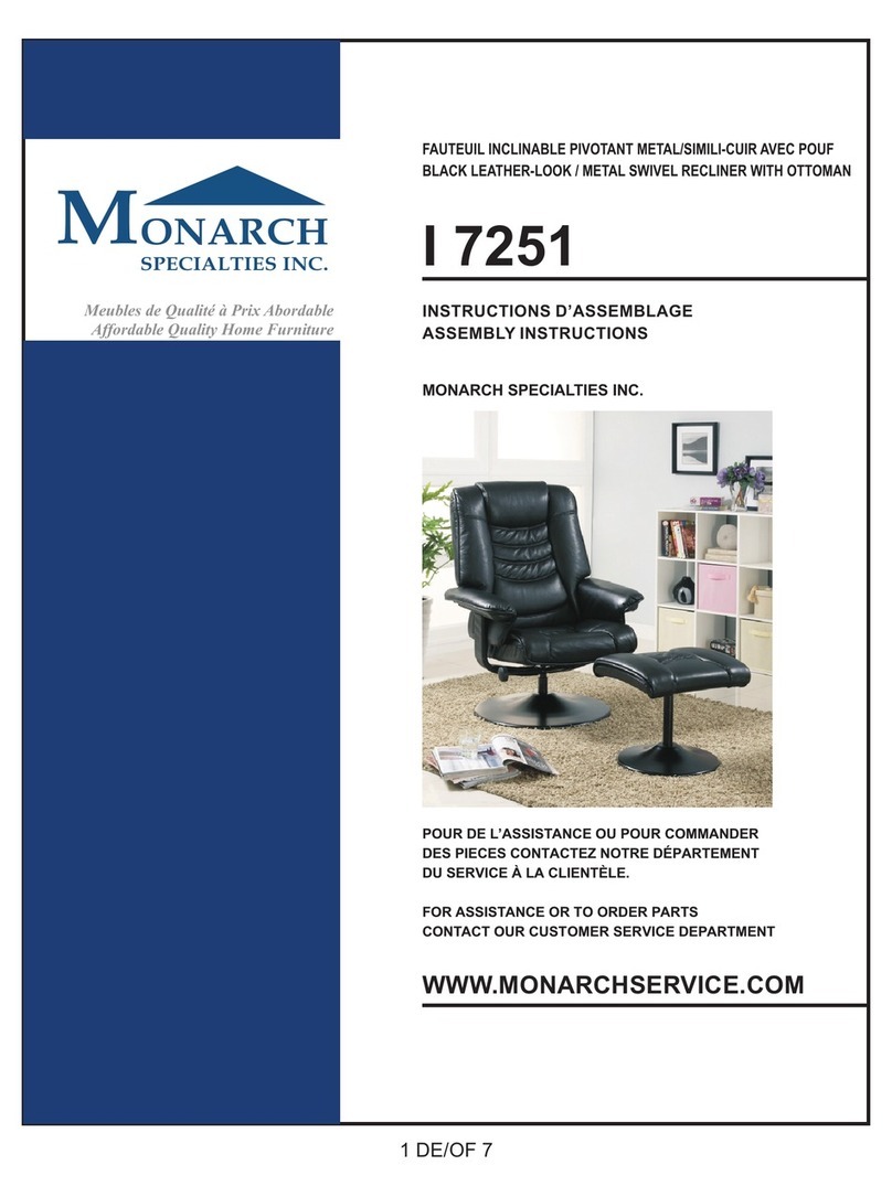 Monarch Specialties I 7251 Assembly instructions