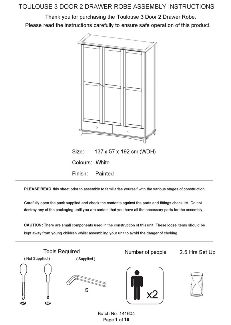 GFW TOULOUSE Assembly instructions