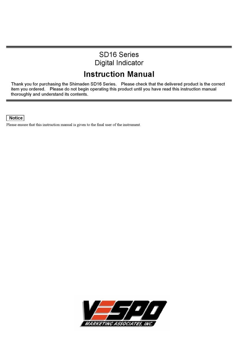 Shimaden SD16 series instruction manual