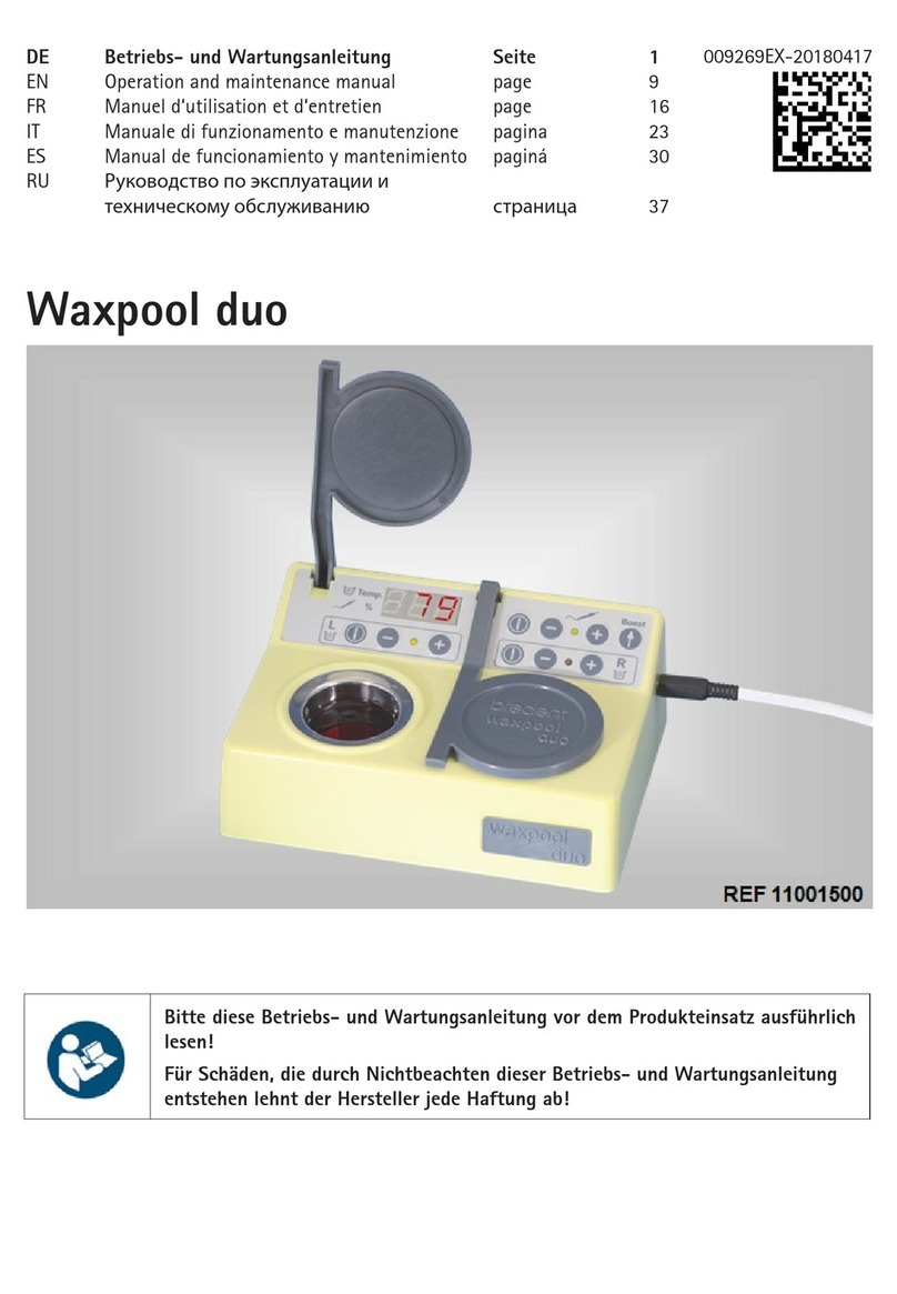 bredent Waxpool duo Operation and maintenance manual bredent Waxpool duo Operation and maintenance manual