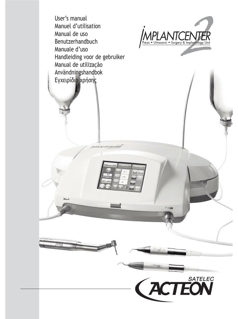 Satelec Implant Center 2 User manual
