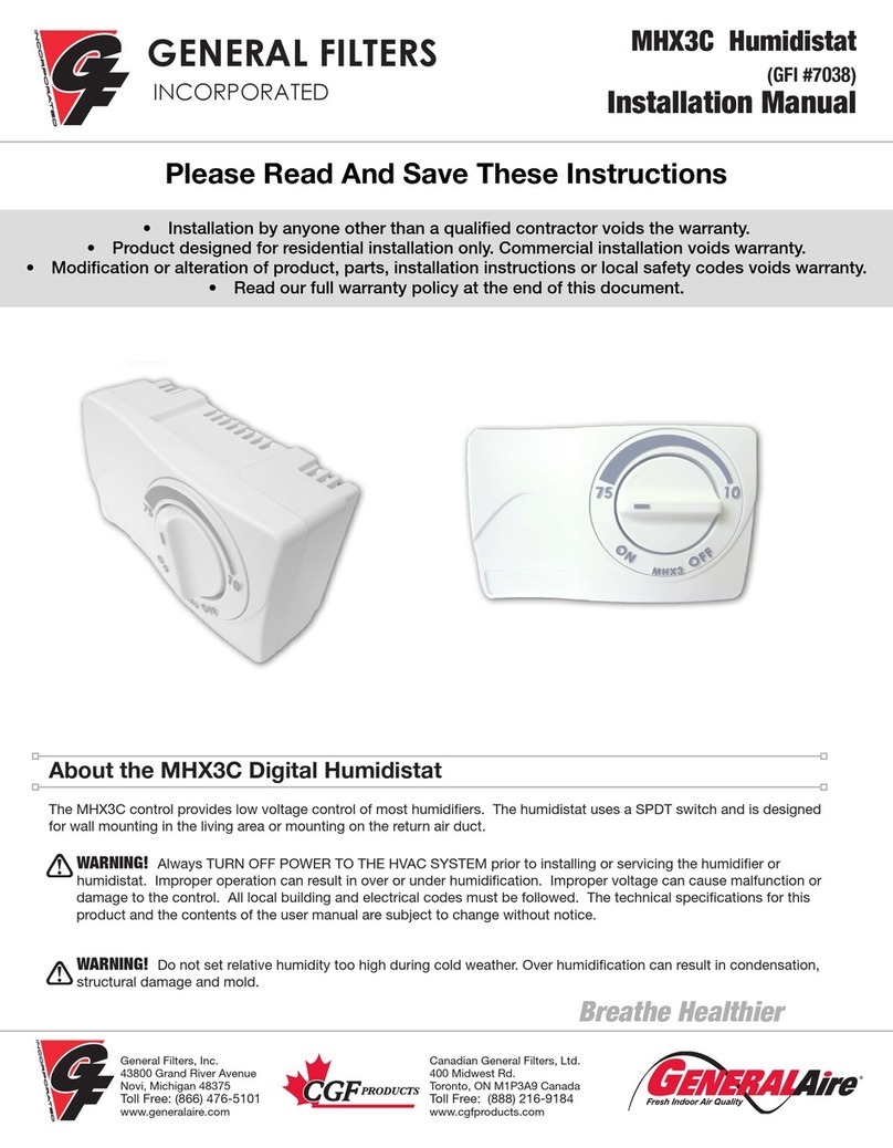 General Filters MHX3C installation manual