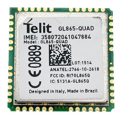 Telit Wireless Solutions GL865-QUAD V4 Software user's guide Telit Wireless Solutions GL865-QUAD V4 Software user's guide
