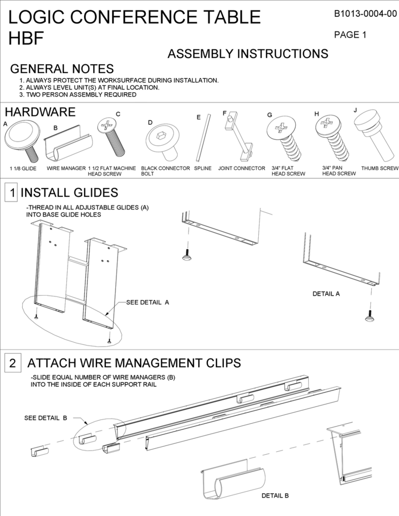 HBF Furniture LOGIC Assembly guide