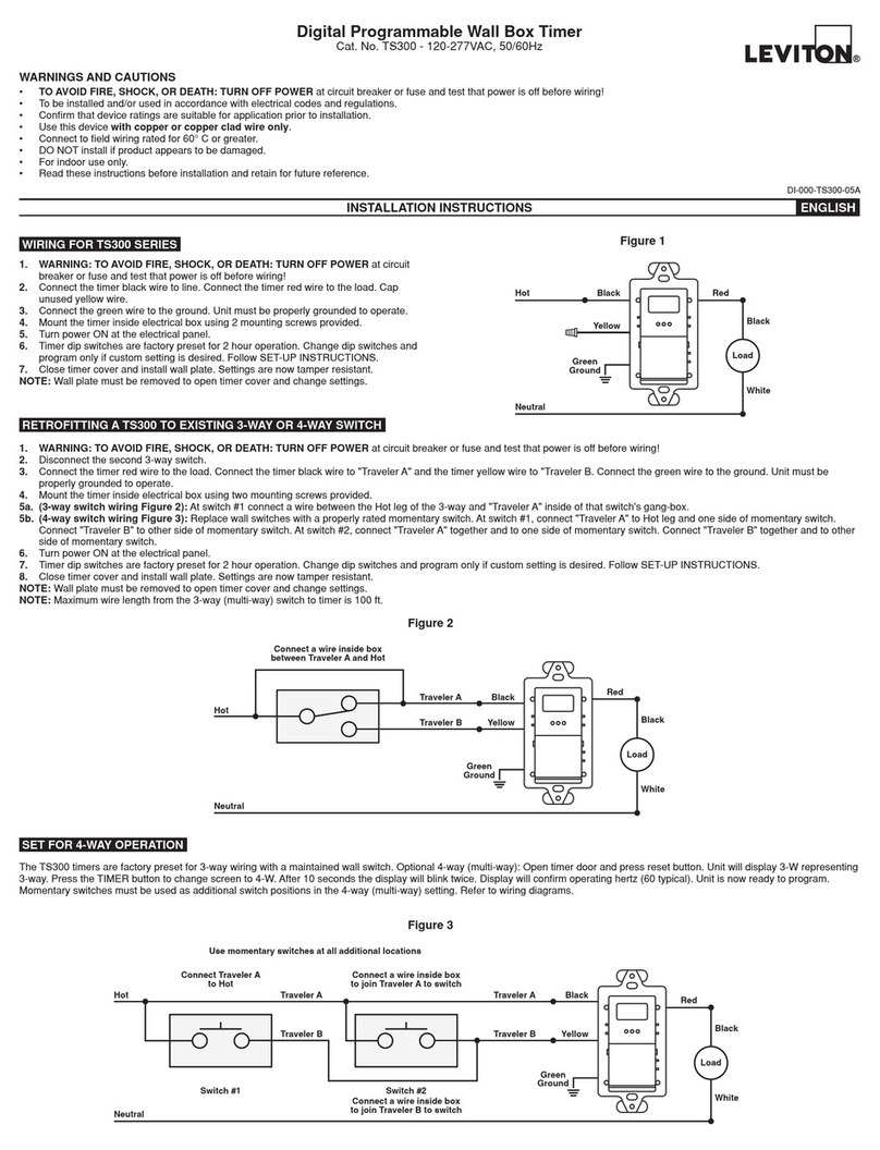 Leviton TS300 installation instructions
