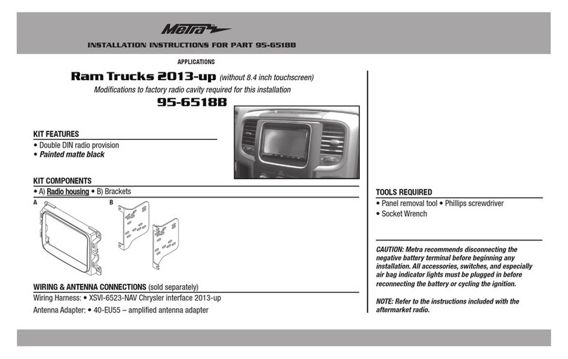 Metra Electronics 95-6518B User manual