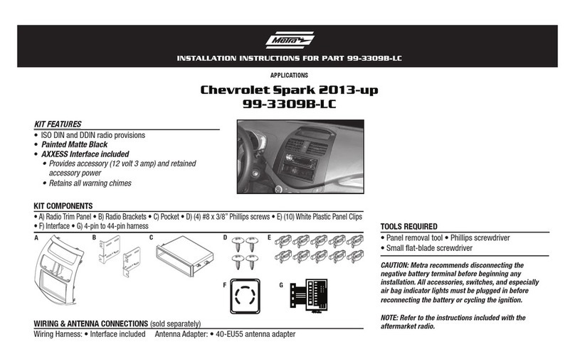 Metra Electronics 99-3309B-LC User manual