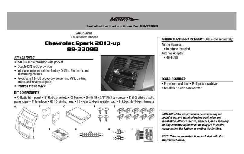 Metra Electronics 99-3309B installation instructions