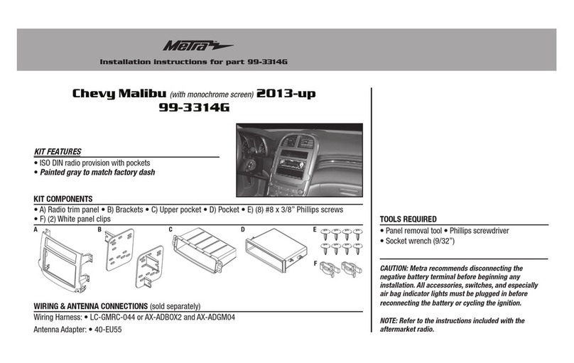 Metra Electronics 99-3314G User manual