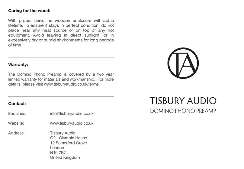 Tisbury Audio DOMINO User manual