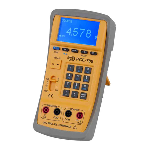 PCE Instruments PCE-789 User manual