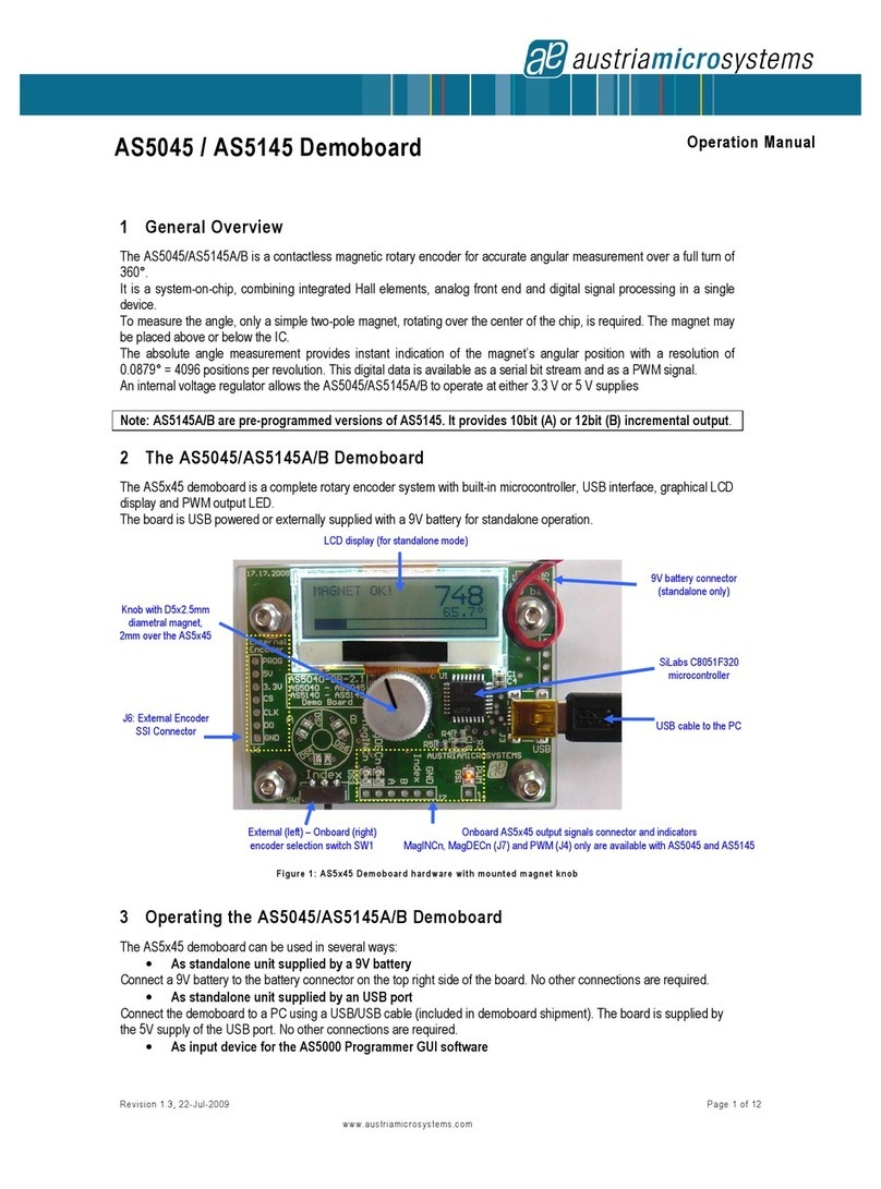 austriamicrosystems AS5045 Operation manual austriamicrosystems AS5045 Operation manual