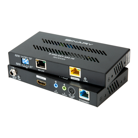 Binary B-560-EXT-444-70 User manual